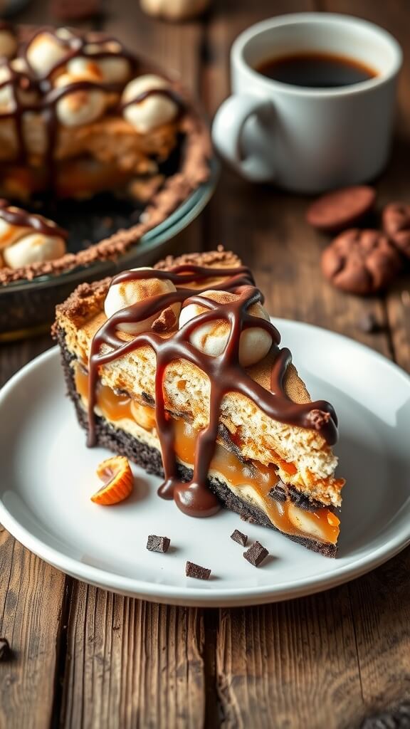 Decadent Samoas Cookie Pie Recipe