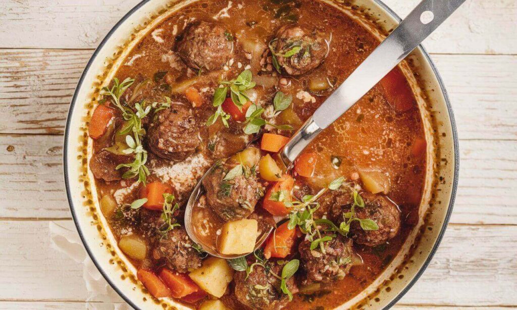 Spicy Cajun Meatball Stew Recipe