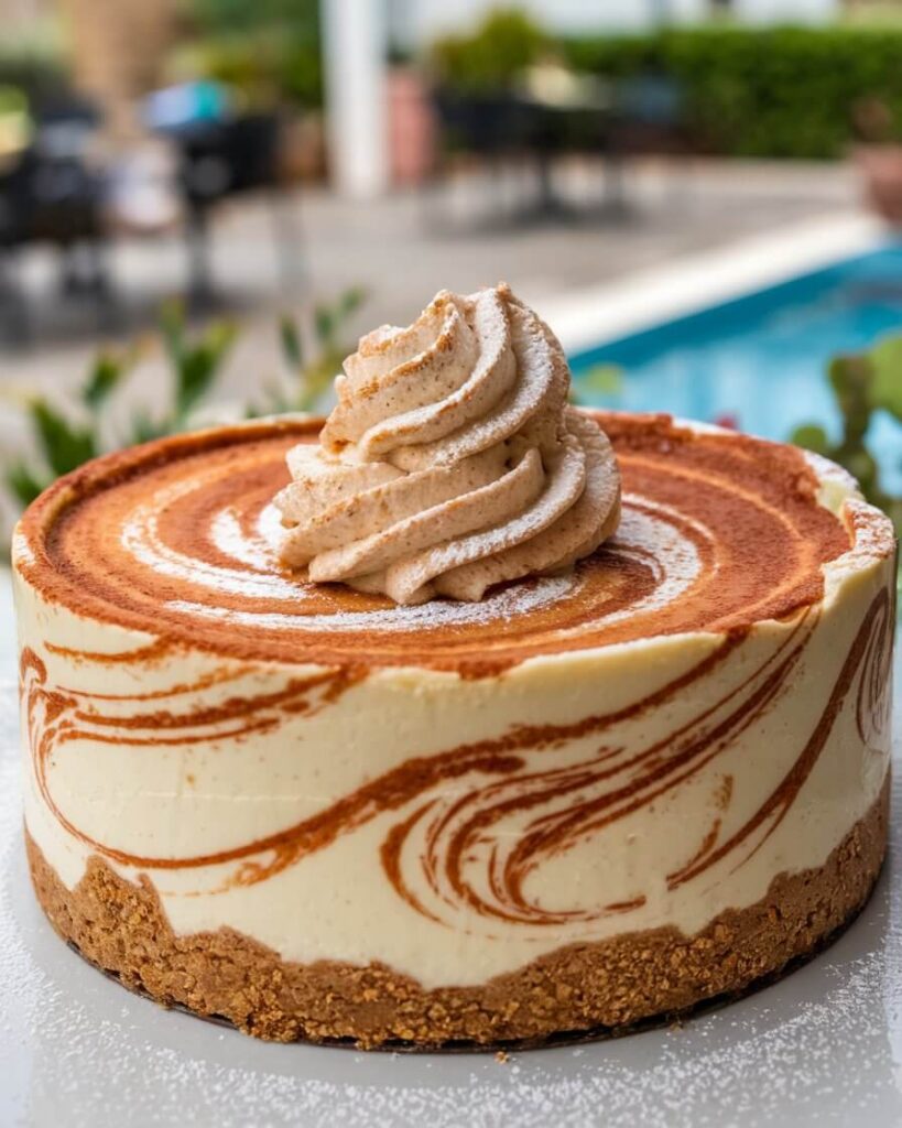 Decadent Cinnamon Roll Cheesecake