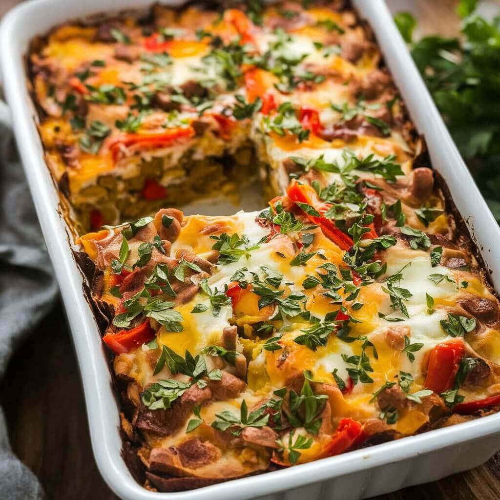 Chorizo and Potato Egg Casserole – Hearty Breakfast Bake